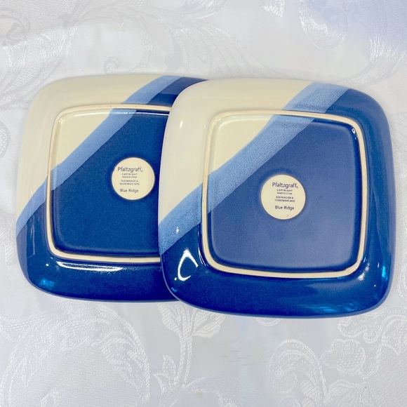 Pfaltzgraff Blue Ridge hard to find set of two dessert/salad plates. Great shape - Picture 3 of 5